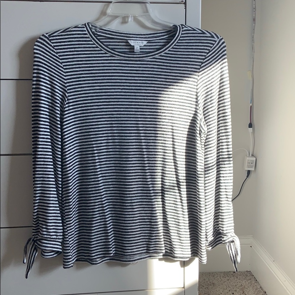 Black and White striped long sleeve